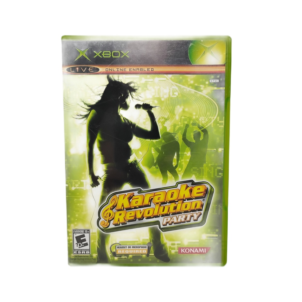 Konami Karaoke Revolution Party Xbox Rhythm Game 8 Player Music Battle Demo Disc